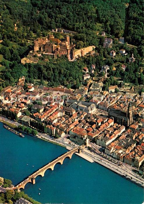 Heidelberg Neckar Schloss Altstadt Alte Bruecke Heiliggeist
