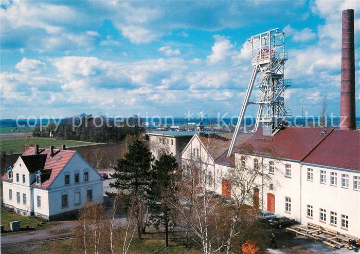 Freiberg Sachsen Rekonstruierten Tagesanlagen des Schachtes