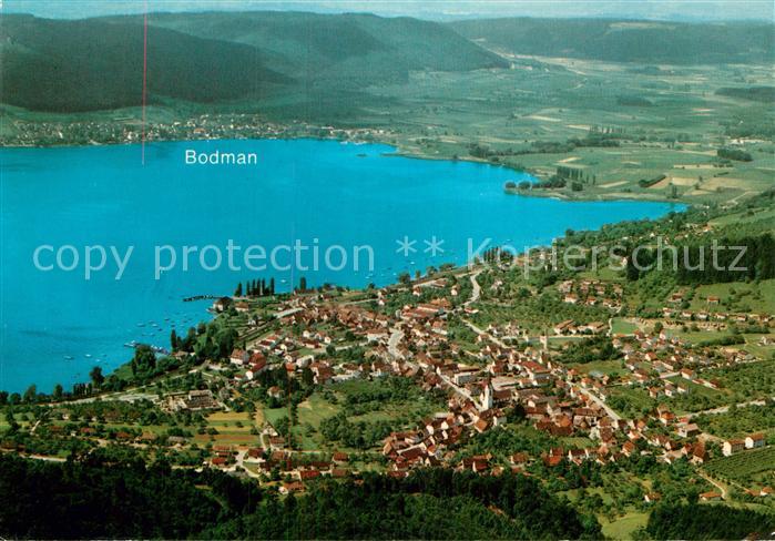 Ludwigshafen Bodensee Fliegeraufnahme mit Bodman und ueberlinger See