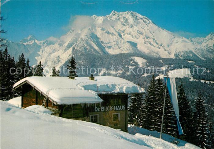 Berchtesgaden Dr Beck Haus mit Watzmann