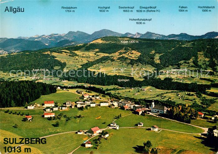Sulzberg Allgaeu Fliegeraufnahme
