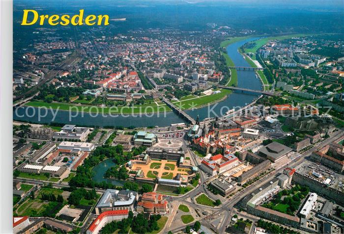 DRESDEN Elbe Fliegeraufnahme