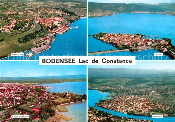 Meersburg Bodensee Fliegeraufnahmen mit Lindau Friedrichshafen Konstanz