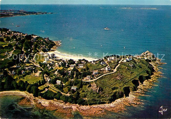 Perros-Guirec La pointe de Trestrignel Vue aerienne