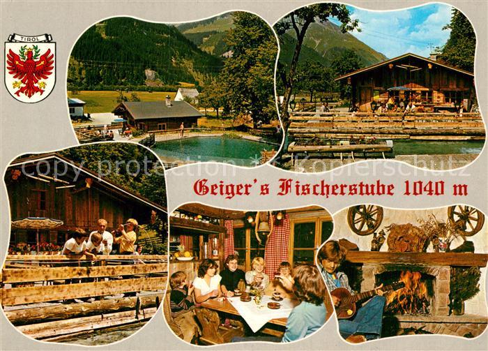 Elbigenalp Geigers Fischerstube Gaststube Kaminzimmer