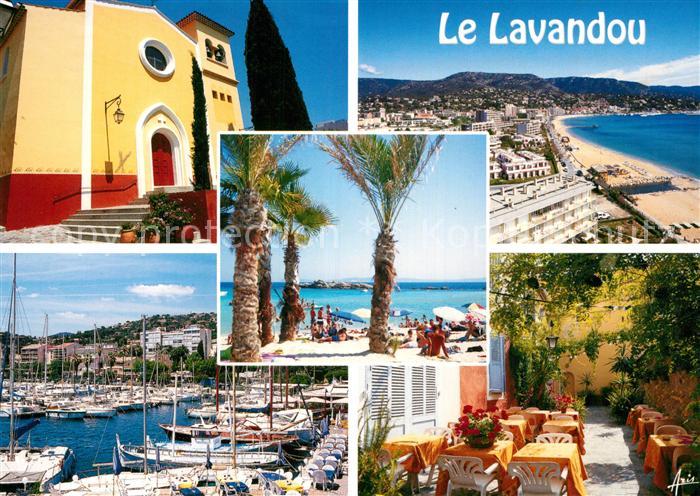 Le Lavandou Kirche Yachthafen Strand Terrasse