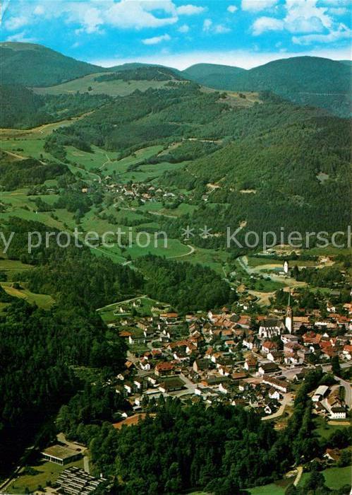 Schoenau Schwarzwald Fliegeraufnahme