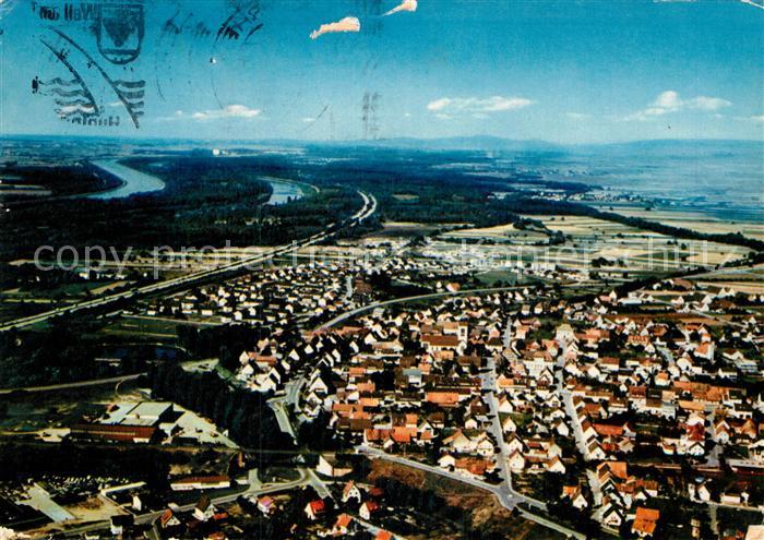 Neuenburg Rhein Fliegeraufnahme