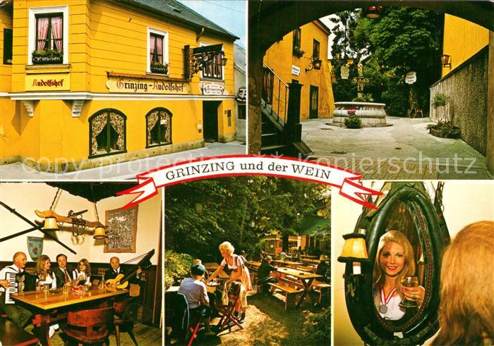 Grinzing Wien Rudolfshof Gaststube Gartenterrasse