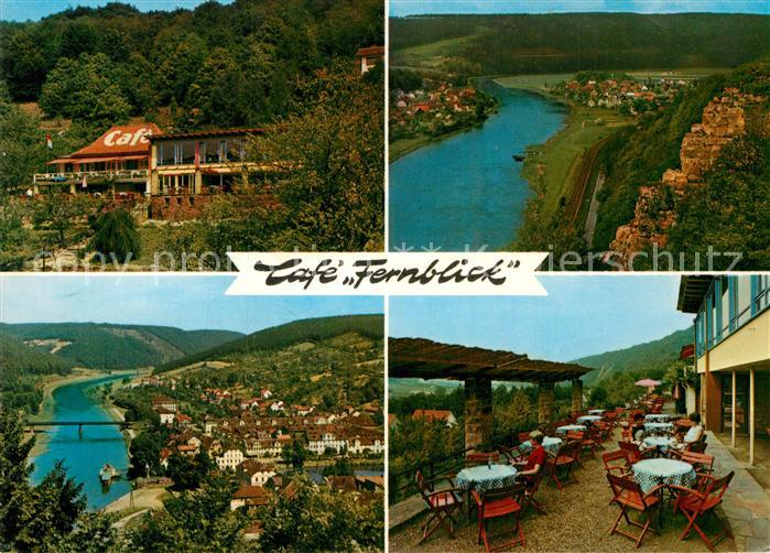 Bad Karlshafen Cafe Fernblick Terrasse Weserpartie