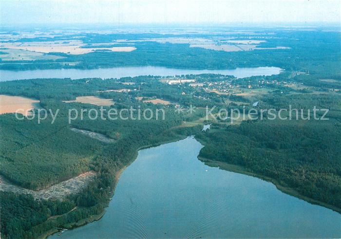 Wendisch Rietz mit Storkower und Scharmuetzelsee Fliegeraufnahme