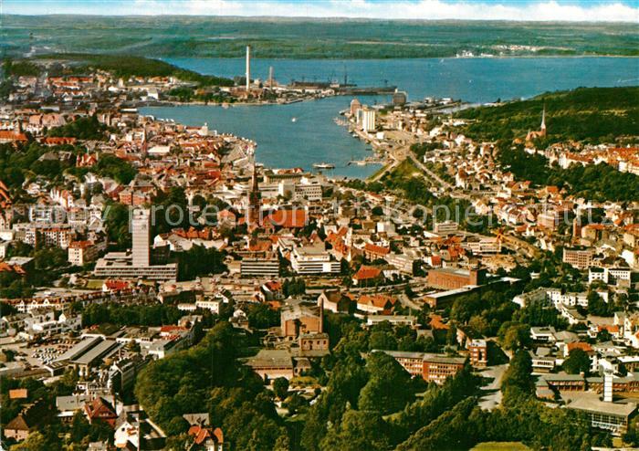 Flensburg Fliegeraufnahme mit Foerde