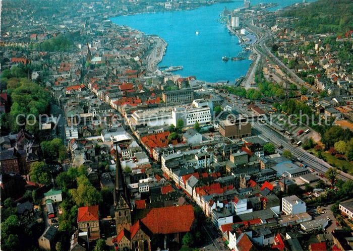 Flensburg Stadtblick Fliegeraufnahme
