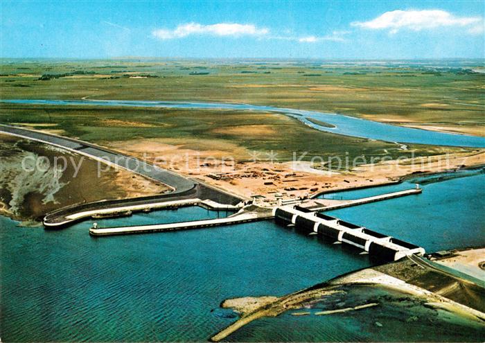 Eidersperrwerk mit Autotunnel und Schleuse