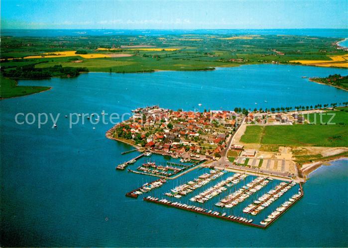 Maasholm Fliegeraufnahme mit Jachthafen