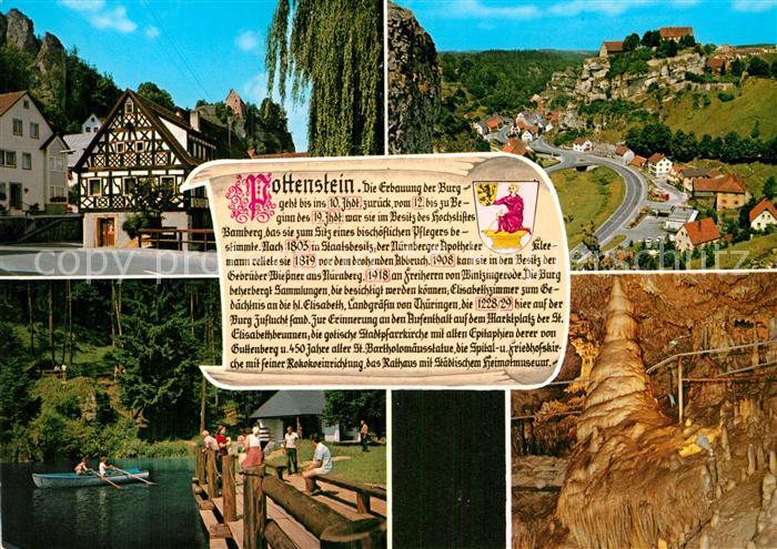 Pottenstein Oberfranken Hoehlen Burgen Taeler