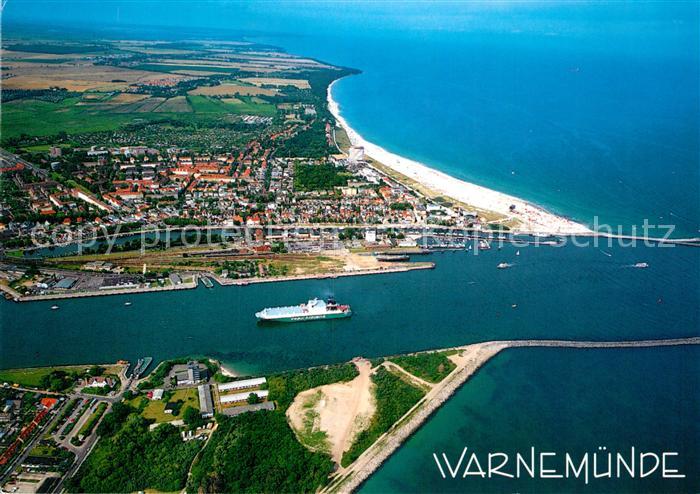 Warnemuende Ostseebad Fliegeraufnahme