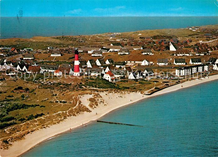 Hoernum Sylt Fliegeraufnahme mit Leuchtturm