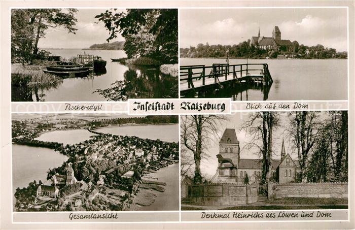 Ratzeburg Inselstadt Naturpark Lauenburgische Seen Fischeridyll Dom Denkmal Hein