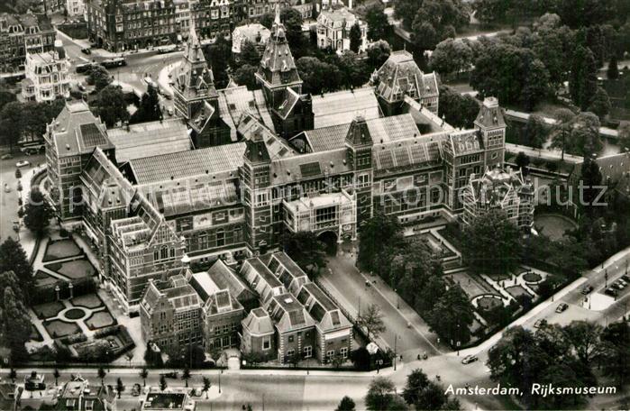 Amsterdam Niederlande Rijksmuseum Reichsmuseum Fliegeraufnahme