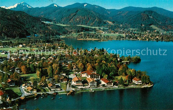 Rottach-Egern Seehotel ueberfahrt am Tegernsee Fliegeraufnahme
