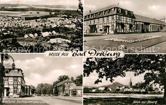 Bad Driburg Stadtpanorama Kurhaushotel Graefliche Kurhaeuser Kurpark Iburg