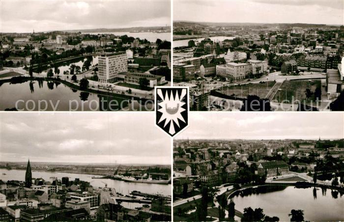 KIEL  CITY Rundblick vom Rathausturm Kieler Foerde