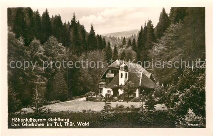 Gehlberg Das Gloeckchen im Tal Luftkurort Thueringer Wald