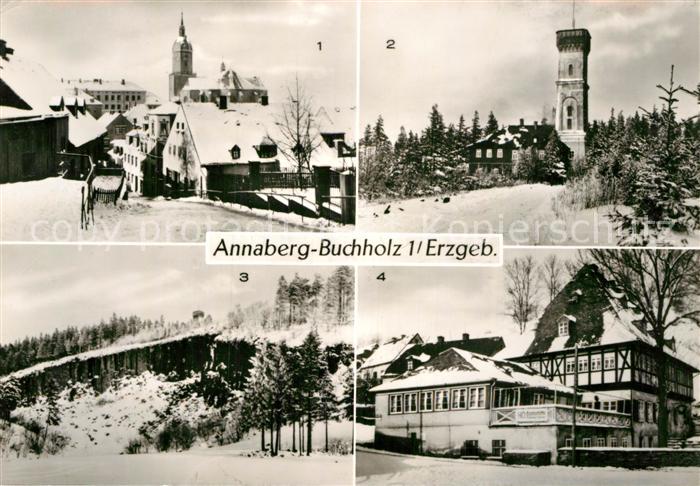 Annaberg-Buchholz Erzgebirge St Annen Kirche Poehlberghaus Poehlberg HO Gaststae