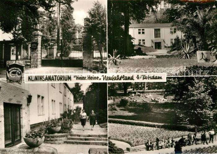 Neufahrland Kliniksanatorium Heinrich Heine Waldhaus Rosenbeete Liegewiese