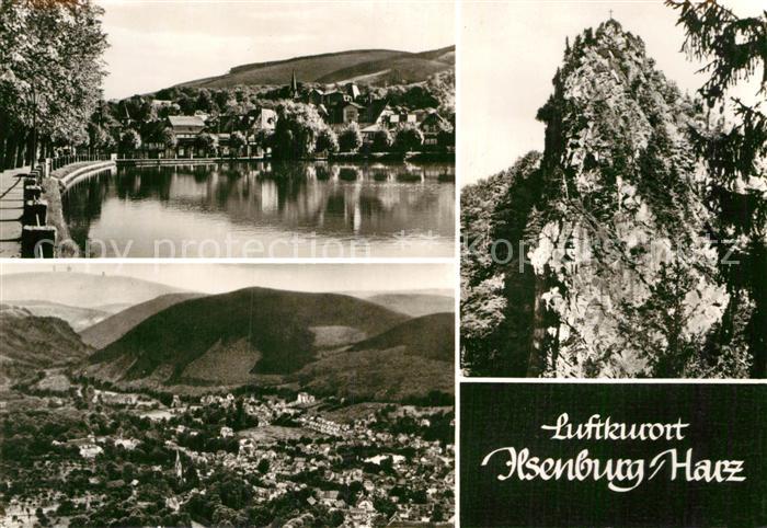 Ilsenburg Harz Forellenteich Ilsestein Felsen Panorama Luftkurort
