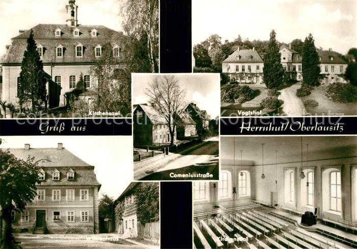 Herrnhut Kirchensaal Comeniusstrasse Witwenhaus Buergerhaus