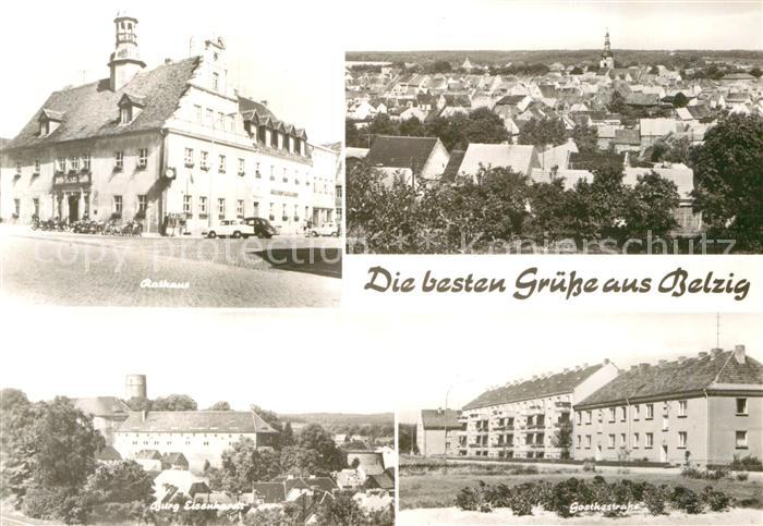 Belzig Bad Rathaus Burg Eisenhardt Goethestrasse Stadtpanorama