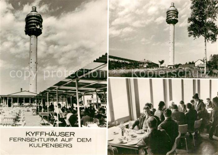 Kyffhaeuser Fernsehturm auf dem Kulpenberg Berggaststaette Restaurant