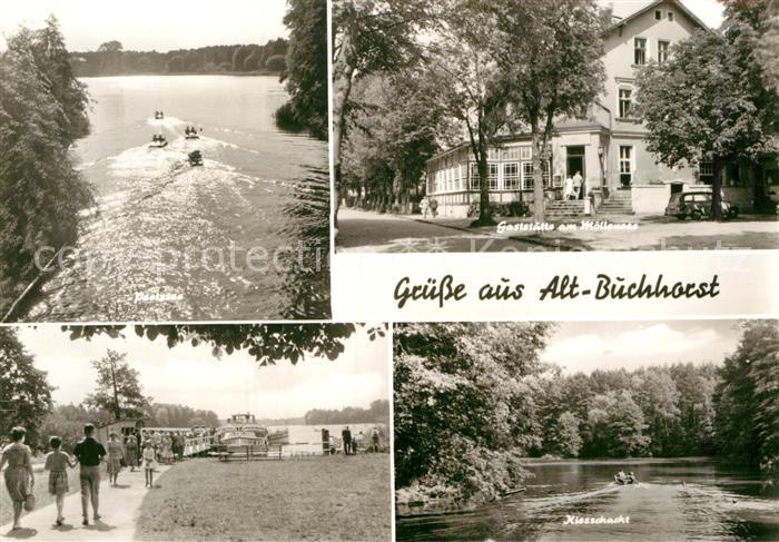 Alt-Buchhorst Gaststaette am Moellensee Kiesschacht Steg Bootsanleger