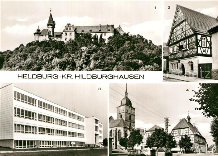 Hildburghausen Veste Heldburg Fachwerkhaus Rudi Arnstadt Oberschule Platz der De