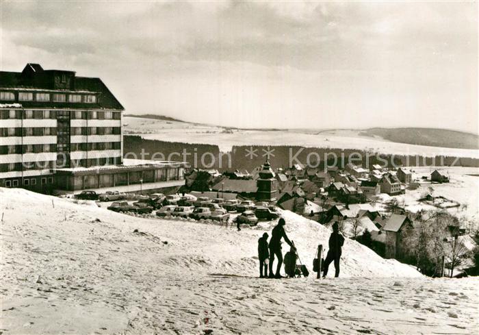 Schnett Panorama Hoehenluftkurort Wintersportplatz Berghotel