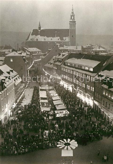 Schneeberg Erzgebirge zur Weihnachtszeit Weihnachtsmarkt Kirche