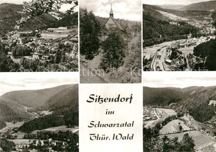 Sitzendorf Thueringen Landschaftspanorama Kapelle