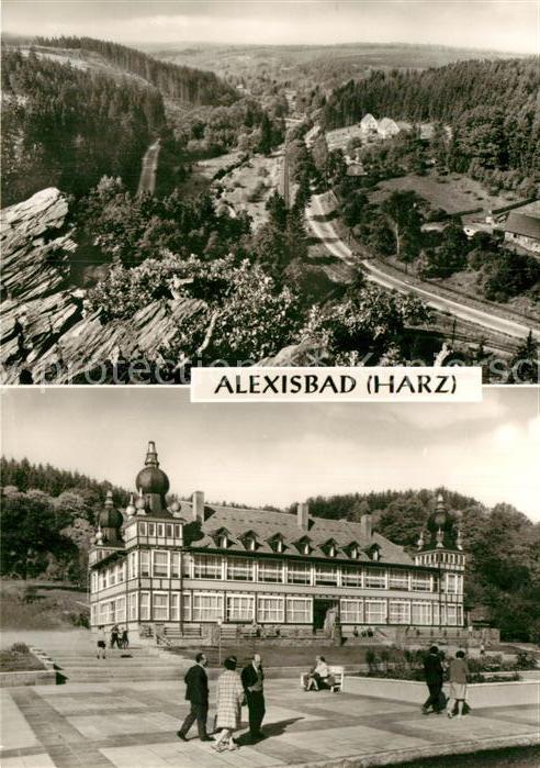 Alexisbad Harz Panorama Blick ins Selketal FDGB Ferienheim Geschwister Scholl