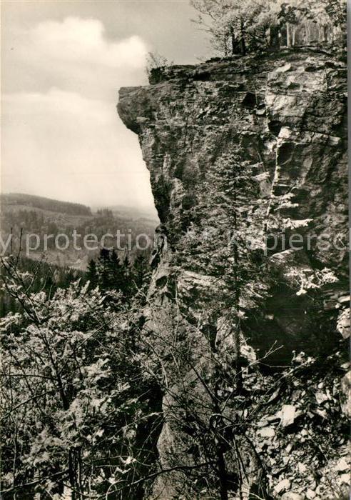 Pobershau Vogeltoffelfelsen im Schwarzwassertal
