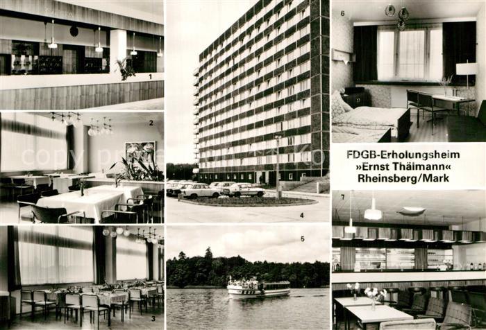 Rheinsberg FDGB Erholungsheim Ernst Thaelmann Dampfer Grienericksee