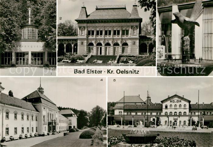 Bad Elster Marienquelle Kurhaus Elsterbrunnen Badehaus Badeplatz