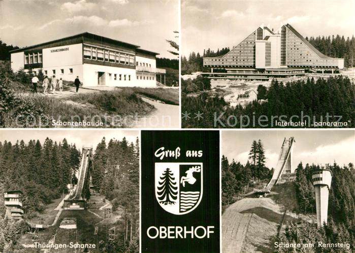 Oberhof Thueringen Schanzenbaude Interhotel Panorama Schanze Rennsteig Thueringe