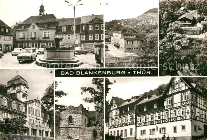 Bad Blankenburg Marktplatz Stadthalle Schweizerhaus Schwarzatal Ferienheim IG Wi