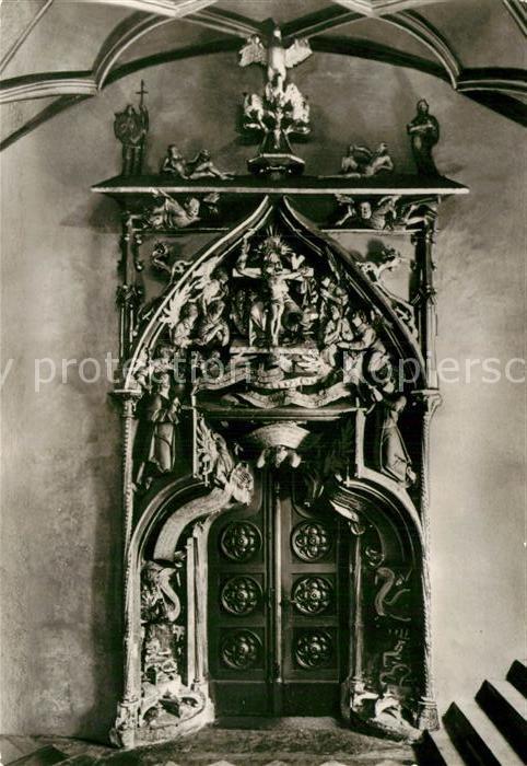 Annaberg-Buchholz Erzgebirge St Annenkirche Schoene Tuer