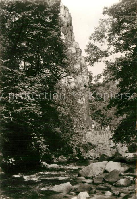 Thale Harz Goethefelsen im Bodetal Natur