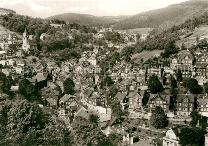 Lauscha Stadtpanorama Erholungsort am Rennweg