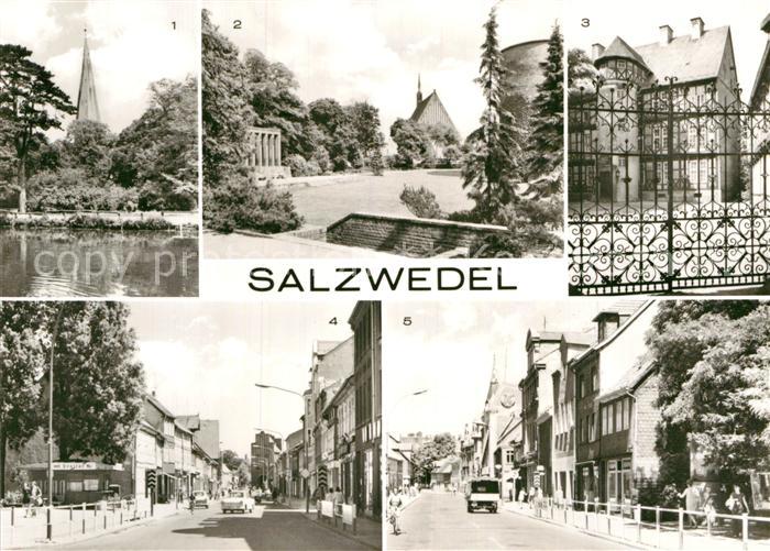 Salzwedel Pfefferteich Burggarten Museum Strasse der Jugend Strasse der Freundsc