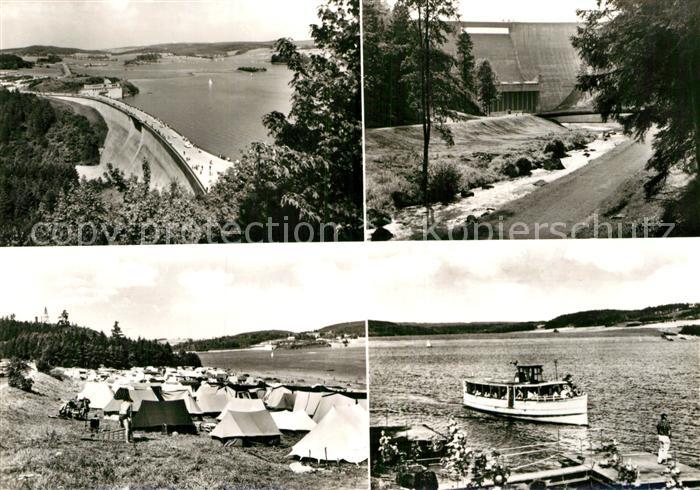 Poehl Vogtland Talsperre Stausee Sperrmauer Campingplatz Ausflugsdampfer